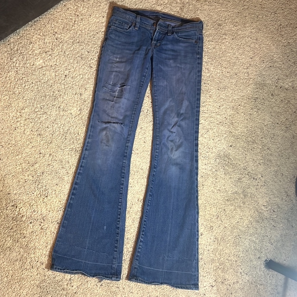 VINTAGE Citizens of Humanity LOW WAIST FLARE JEANS-Size 25 Used Original Owner